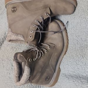 Timberland women's gray boots